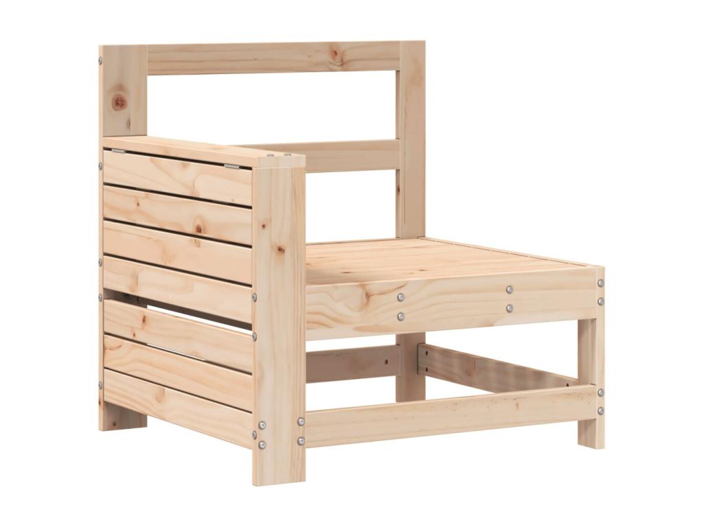 Brown Solid Wood Sofa