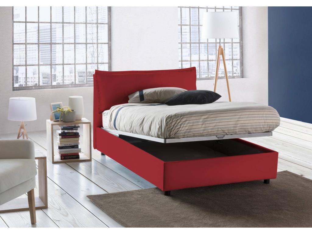 Red Fabric Mattress, 120 x 190 cm