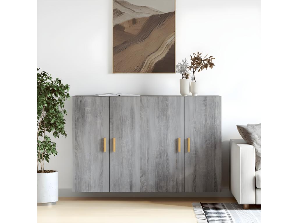 Gray Engineered Wood Wardrobe - dlz1766580422692