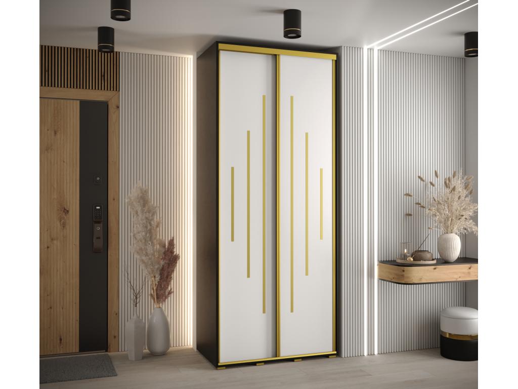 Black Wardrobe, 100 x 45 x 235.2 cm - dlz1766580589992
