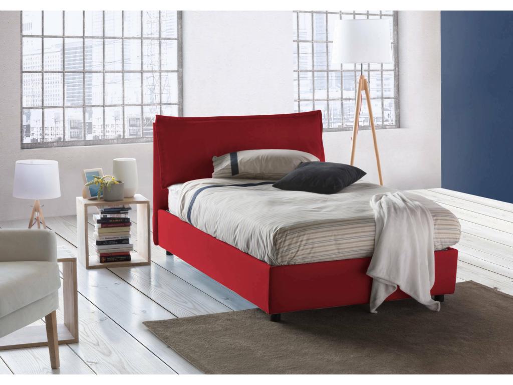 Red Fabric Mattress, 120 x 190 cm