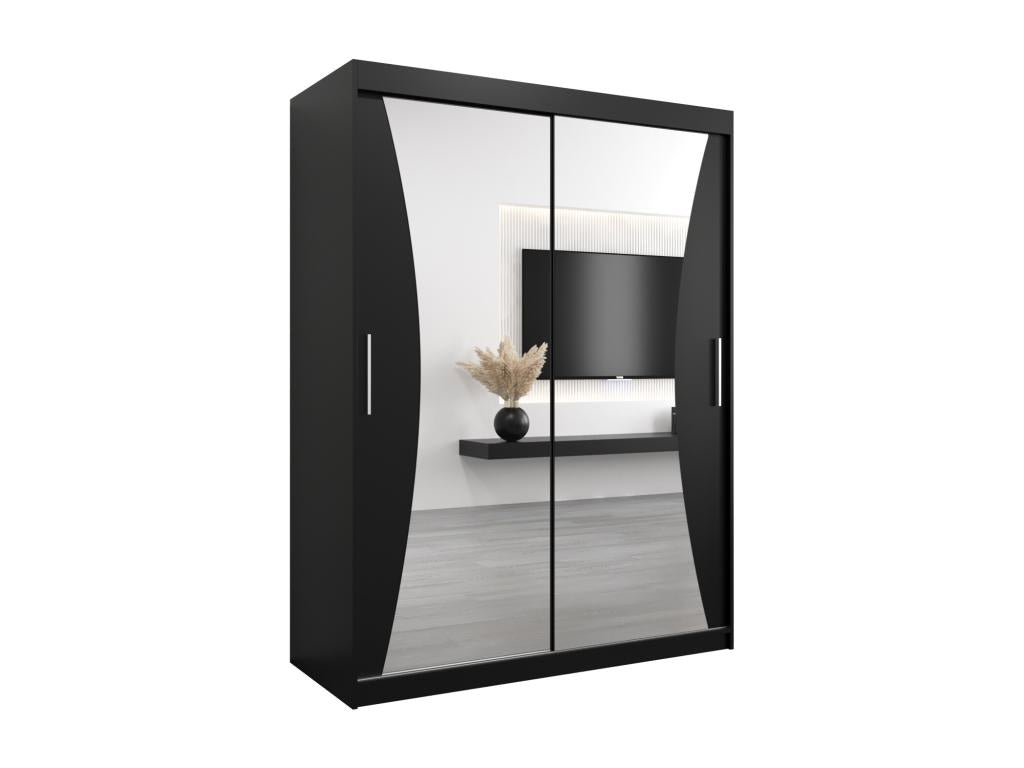 Black Wardrobe, 150 x 62 x 200 cm